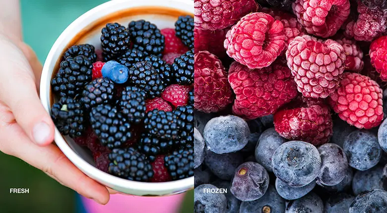 Fresh Versus Frozen Fruits and Vegetables
