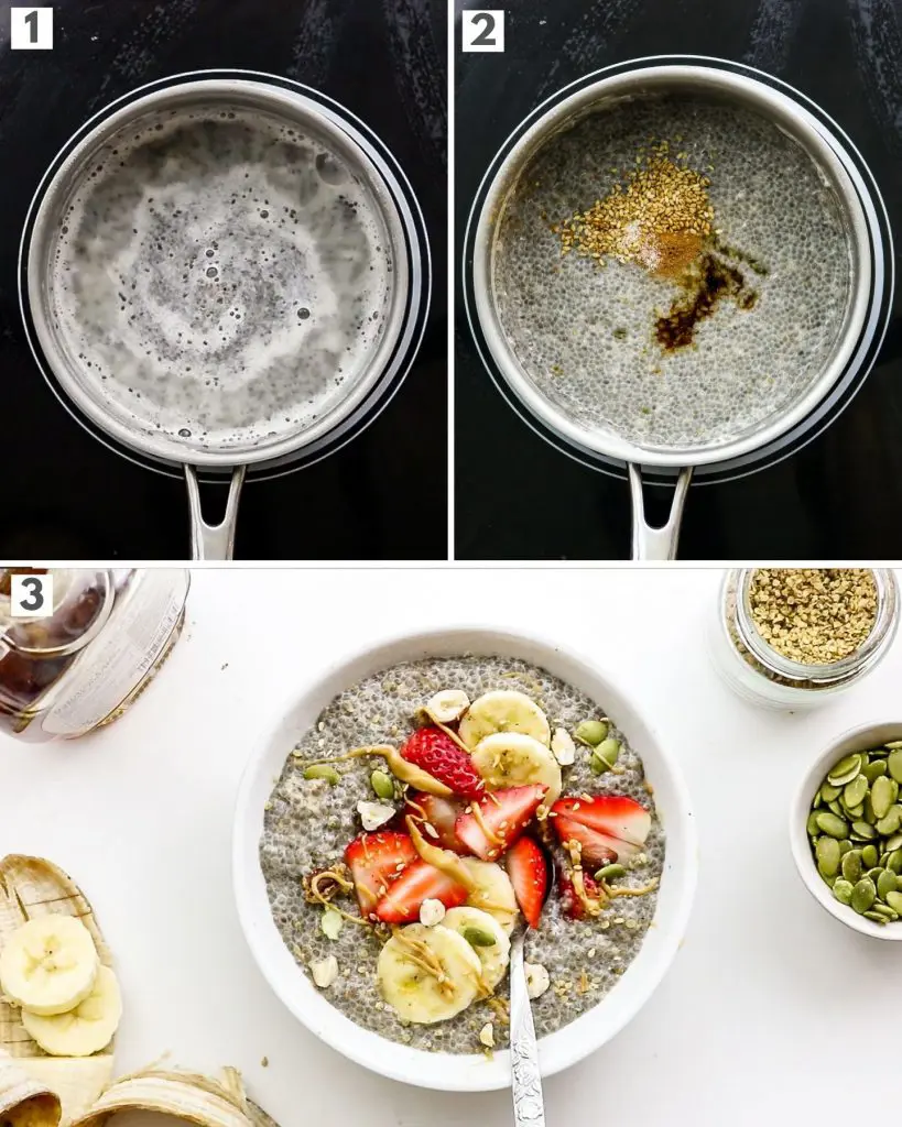 Warm Chia Pudding (3-Ingredients) - Okonomi Kitchen
