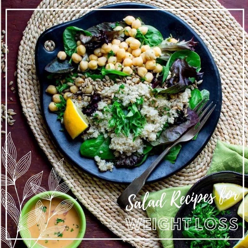 Quinoa Chickpea Salad With Roasted Red Pepper Hummus Dressing