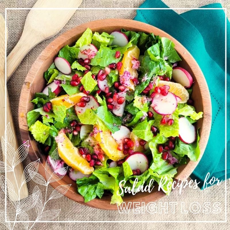 Romaine Salad With Orange Radish